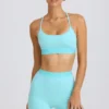 Soft Active Mini Shorts in Aqua