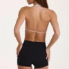 Soft Active Mini Shorts in Black