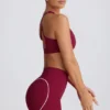 Soft Active Mini Shorts in Burgundy