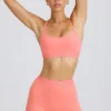 Soft Active Mini Shorts in Coral