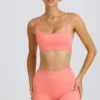 Soft Active Mini Shorts in Coral