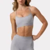 Soft Active Mini Shorts in Grey Marl