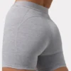 Soft Active Mini Shorts in Grey Marl