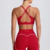 Soft Active Mini Shorts in Hot Red