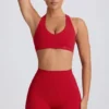 Soft Active Mini Shorts in Hot Red