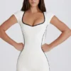 Soft Active Open-Back Unitard in Ivory