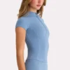 Soft Active Quarter-Zip Top in Marine