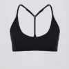 Soft Active Racerback Sports Bra in Black