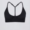 Soft Active Racerback Sports Bra in Black