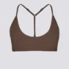 Soft Active Racerback Sports Bra in Cocoa