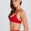Soft Active Racerback Sports Bra in Strawberry Red