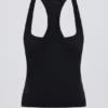 Soft Active Racerback Tank Top in Black