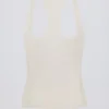 Soft Active Racerback Tank Top in Cream