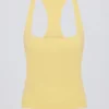 Soft Active Racerback Tank Top in Lemon