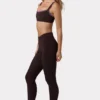 Soft Active Ruched Leggings in Espresso