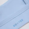 Soft Active Seam-Detail Sports Bra in Sky