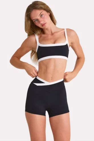Soft Active Shorts  in Black