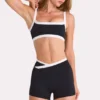 Soft Active Shorts  in Black