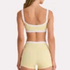 Soft Active Shorts  in Lemon