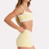 Soft Active Shorts  in Lemon