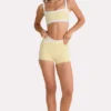 Soft Active Shorts  in Lemon