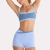 Soft Active Shorts  in Sky
