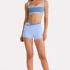 Soft Active Shorts  in Sky