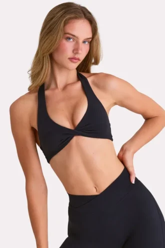Soft Active Sports Bra in Black