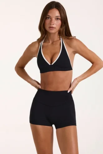 Soft Active Sports Bra in Black