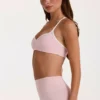 Soft Active Sports Bra in Blush Marl