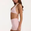 Soft Active Sports Bra in Blush Marl