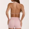 Soft Active Sports Bra in Blush Marl