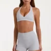 Soft Active Sports Bra in Grey Marl
