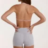 Soft Active Sports Bra in Grey Marl