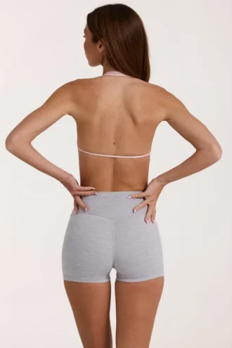 Soft Active Sports Bra in Grey Marl