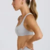 Soft Active Sports Bra in Grey Marl