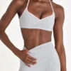 Soft Active Sports Bra in Grey Marl