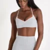Soft Active Sports Bra in Grey Marl