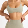 Soft Active Sports Bra in Mineral