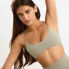 Soft Active Sports Bra in Mineral