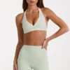 Soft Active Sports Bra in Sage Marl