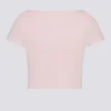 Soft Active Sweetheart-Neck Crop Top in Ballet Pink