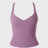 Soft Active Sweetheart-Neck Tank Top in Dusk