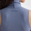 Soft Active Turtleneck Tank Top in Slate Grey