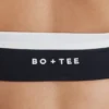 Soft Active Twist-Front Halterneck Sports Bra in Black