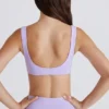 Soft Active Twist-Front Sports Bra in Lilac