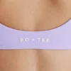 Soft Active Twist-Front Sports Bra in Lilac