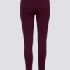Soft Active V-Waist Leggings in Burgundy