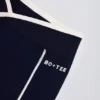 Soft Active Wrapover Contrast Mini Shorts in Classic Navy