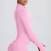 Soft Active Zip-Up Jacket in Baby Pink